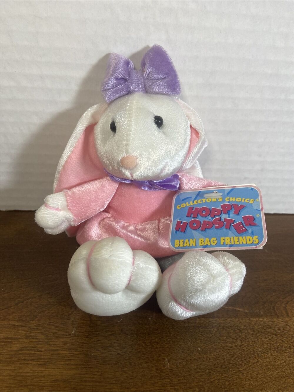 Collector's Choice Hoppy Hopster Bunny Rabbit Bean Bag International Plush Pink